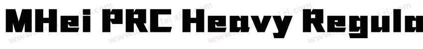 MHei PRC Heavy Regular字体转换